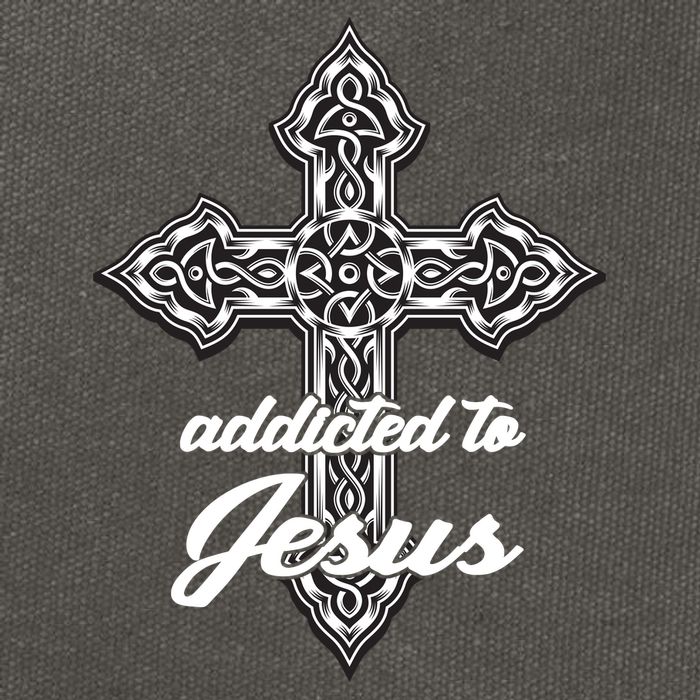 Addicted To Jesus Cotton Canvas Backpack