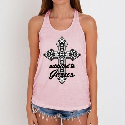 Addicted To Jesus Women's Knotted Racerback Tank