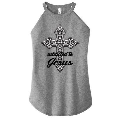 Addicted To Jesus Women’s Perfect Tri Rocker Tank