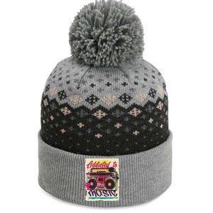 Addicted To Music The Baniff Cuffed Pom Beanie