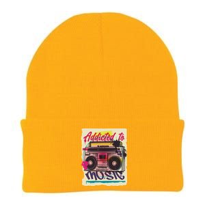 Addicted To Music Knit Cap Winter Beanie