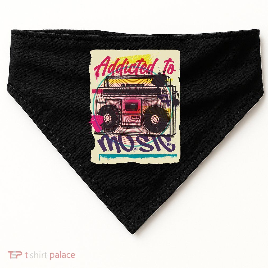 Addicted To Music USA-Made Doggie Bandana