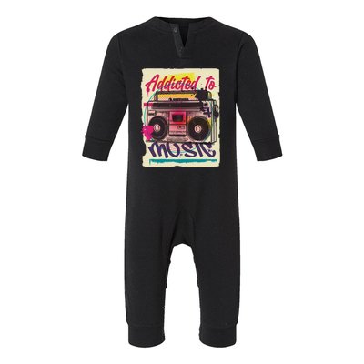 Addicted To Music Infant Fleece One Piece