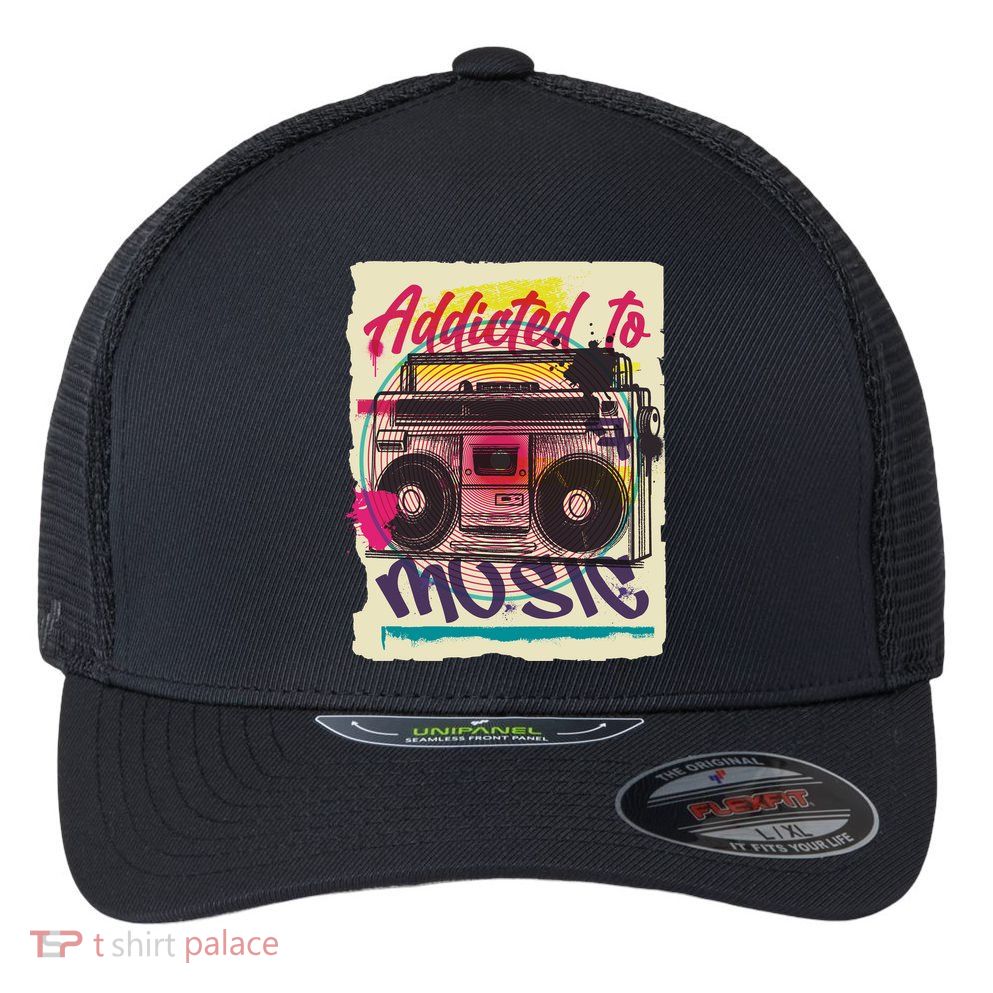 Addicted To Music Flexfit Unipanel Trucker Cap