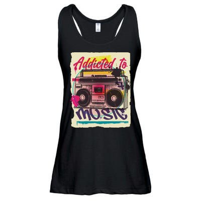 Addicted To Music Ladies Essential Flowy Tank