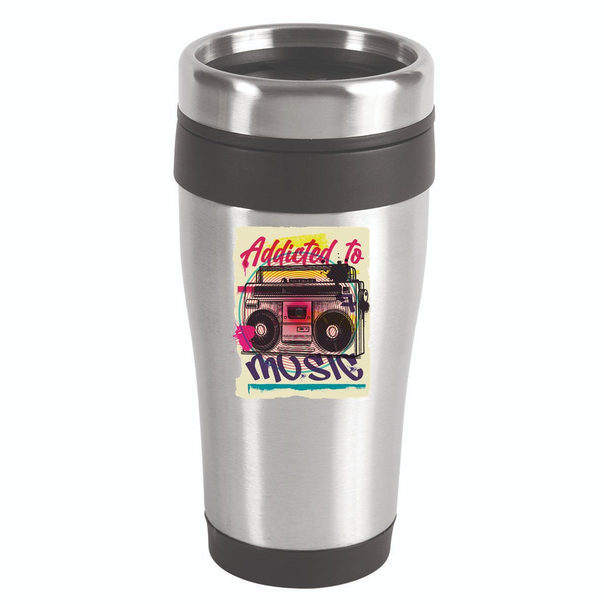 Addicted To Music 16oz Travel Tumbler