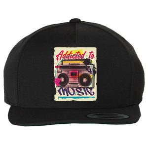 Addicted To Music Wool Snapback Cap