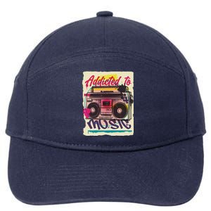 Addicted To Music 7-Panel Snapback Hat