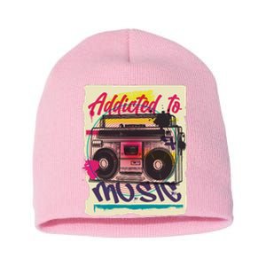 Addicted To Music Short Acrylic Beanie