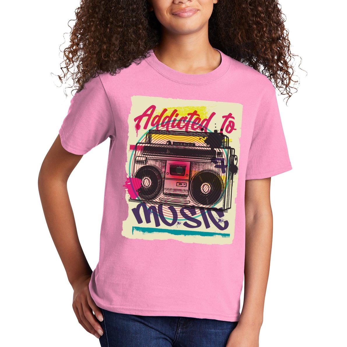 Addicted To Music Kids T-Shirt