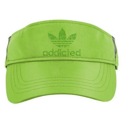 Addicted Weed Logo Adult Drive Performance Visor