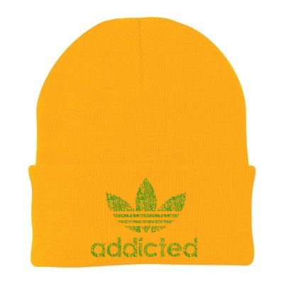 Addicted Weed Logo Knit Cap Winter Beanie