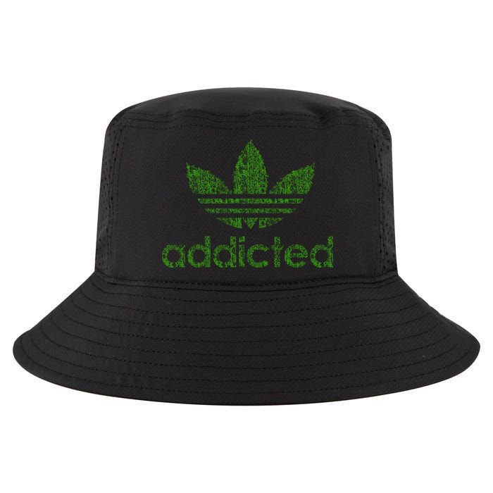 Addicted Weed Logo Cool Comfort Performance Bucket Hat