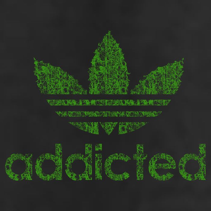 Addicted Weed Logo Cool Comfort Performance Bucket Hat
