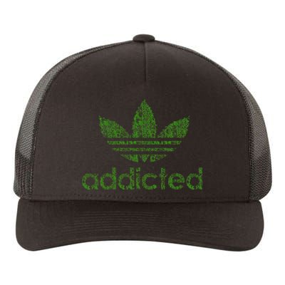 Addicted Weed Logo Yupoong Adult 5-Panel Trucker Hat