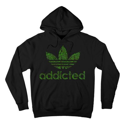 Addicted Weed Logo Hoodie