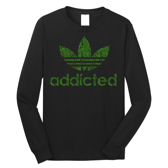 Addicted Weed Logo Long Sleeve Shirt