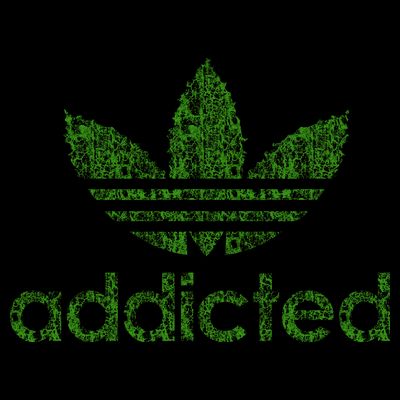 Addicted Weed Logo T-Shirt