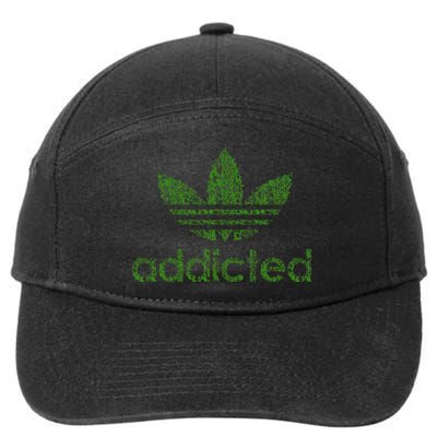 Addicted Weed Logo 7-Panel Snapback Hat