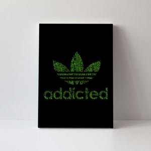 Addicted Weed Logo Canvas