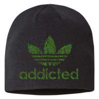 Addicted Weed Logo Sustainable Beanie