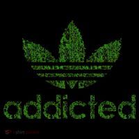 Addicted Weed Logo 16 in Basic Backpack
