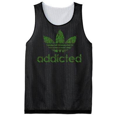 Addicted Weed Logo Mesh Reversible Basketball Jersey Tank