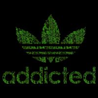 Addicted Weed Logo Womens Tank Top