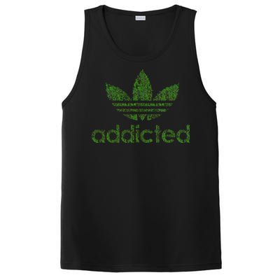 Addicted Weed Logo PosiCharge Competitor Tank