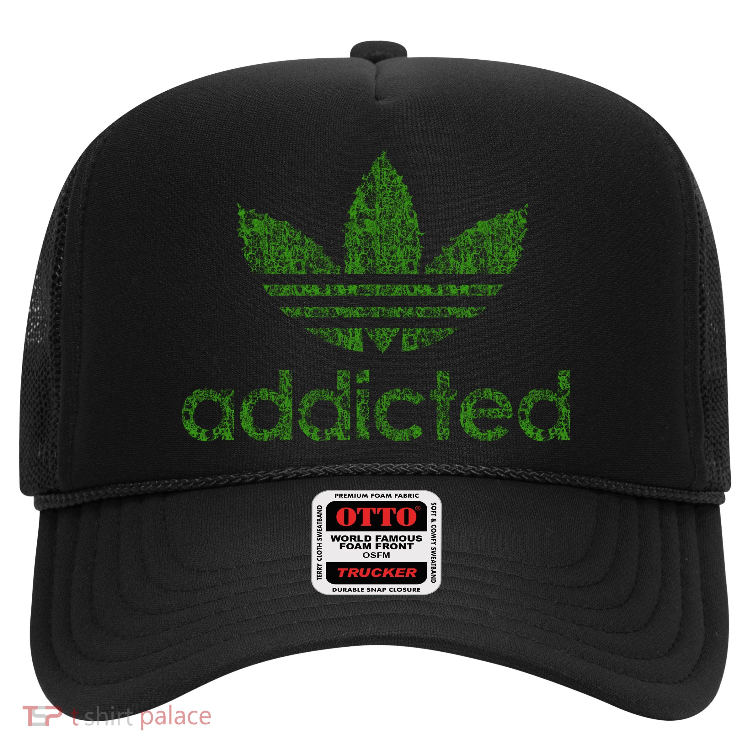 Addicted Weed Logo Trucker Hat