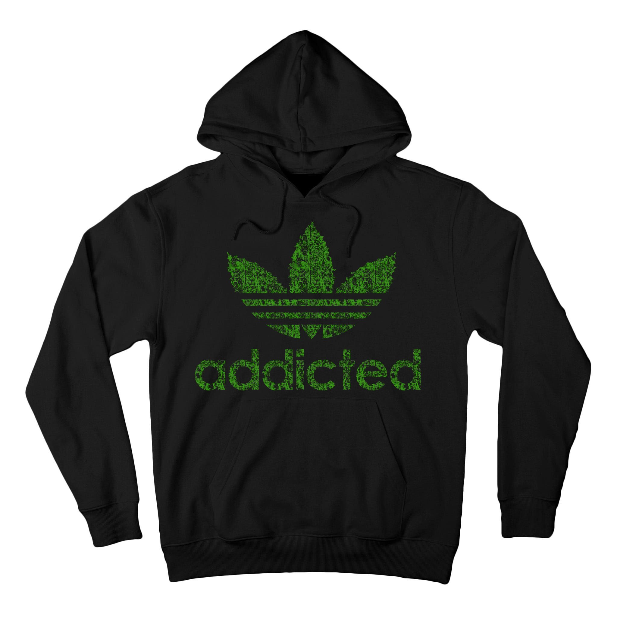 Addicted Weed Logo Tall Hoodie
