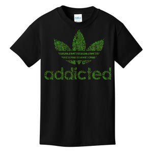 Addicted Weed Logo Kids T-Shirt