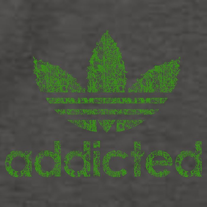 Addicted Weed Logo Vector Backpack