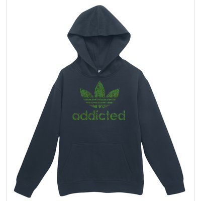 Addicted Weed Logo Urban Pullover Hoodie