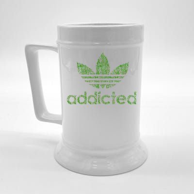 Addicted Weed Logo Beer Stein