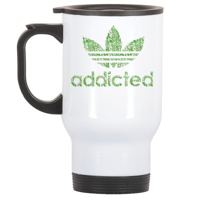 Addicted Weed Logo Stainless Steel Travel Mug