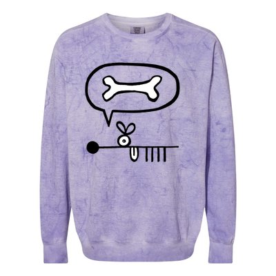 Abstract Dog Expresses Innermost Desire Colorblast Crewneck Sweatshirt