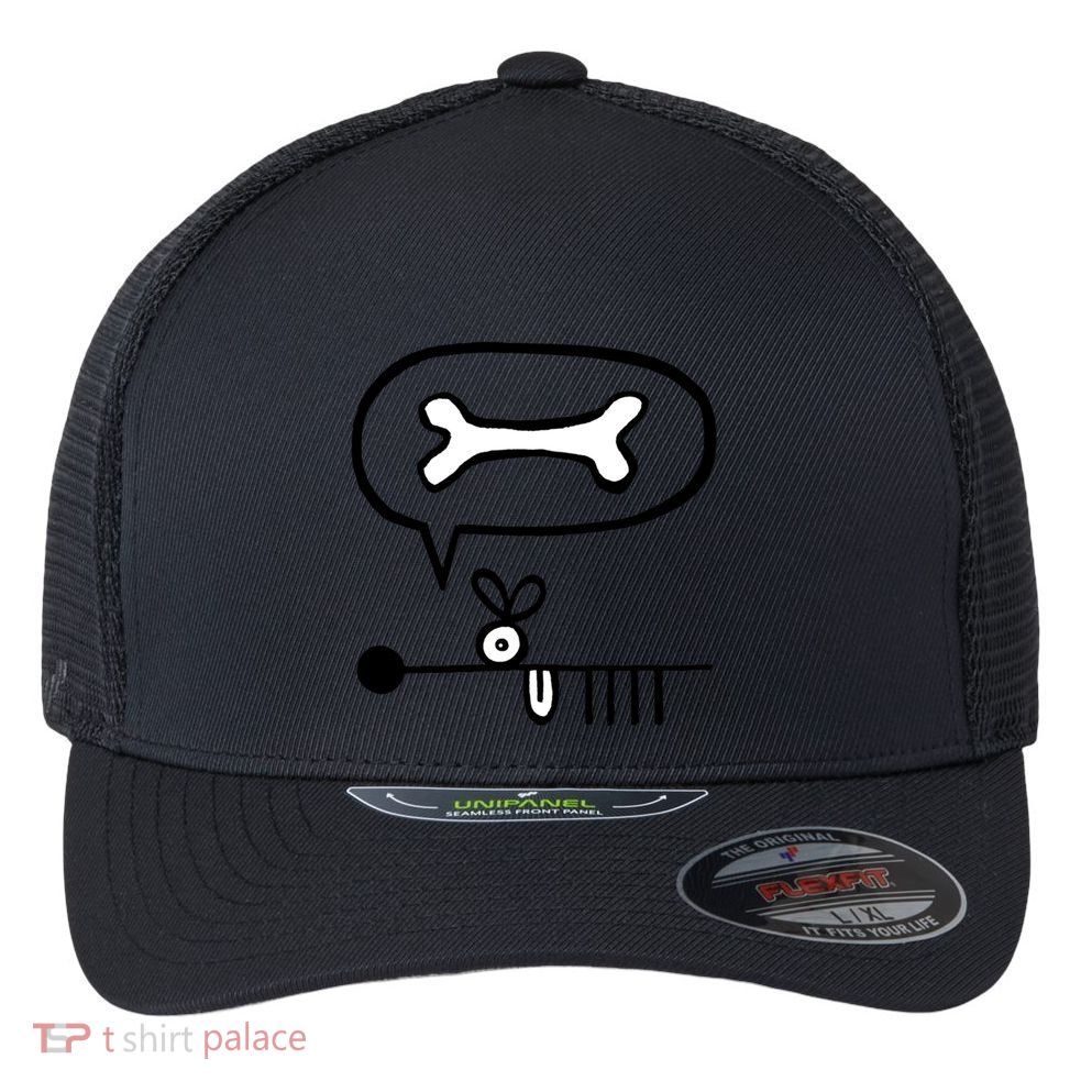 Abstract Dog Expresses Innermost Desire Flexfit Unipanel Trucker Cap