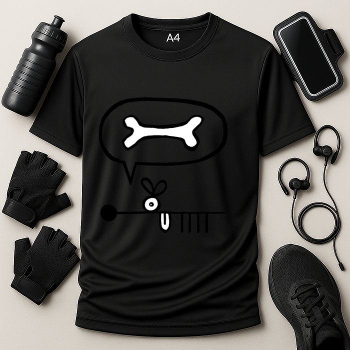 Abstract Dog Expresses Innermost Desire Performance Shirt