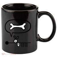 Abstract Dog Expresses Innermost Desire 11oz C Handle Ceramic Mug