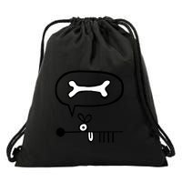 Abstract Dog Expresses Innermost Desire Drawstring Bag