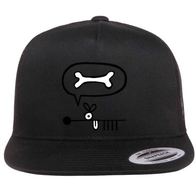 Abstract Dog Expresses Innermost Desire Flatbill Hat