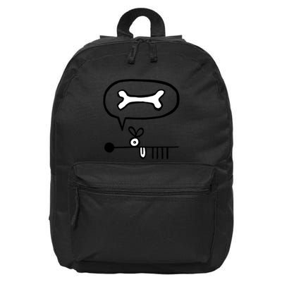 Abstract Dog Expresses Innermost Desire 16 in Basic Backpack
