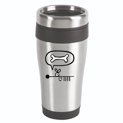 Abstract Dog Expresses Innermost Desire 16oz Travel Tumbler