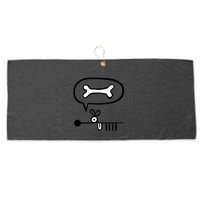 Abstract Dog Expresses Innermost Desire Large Microfiber Waffle Golf Towel