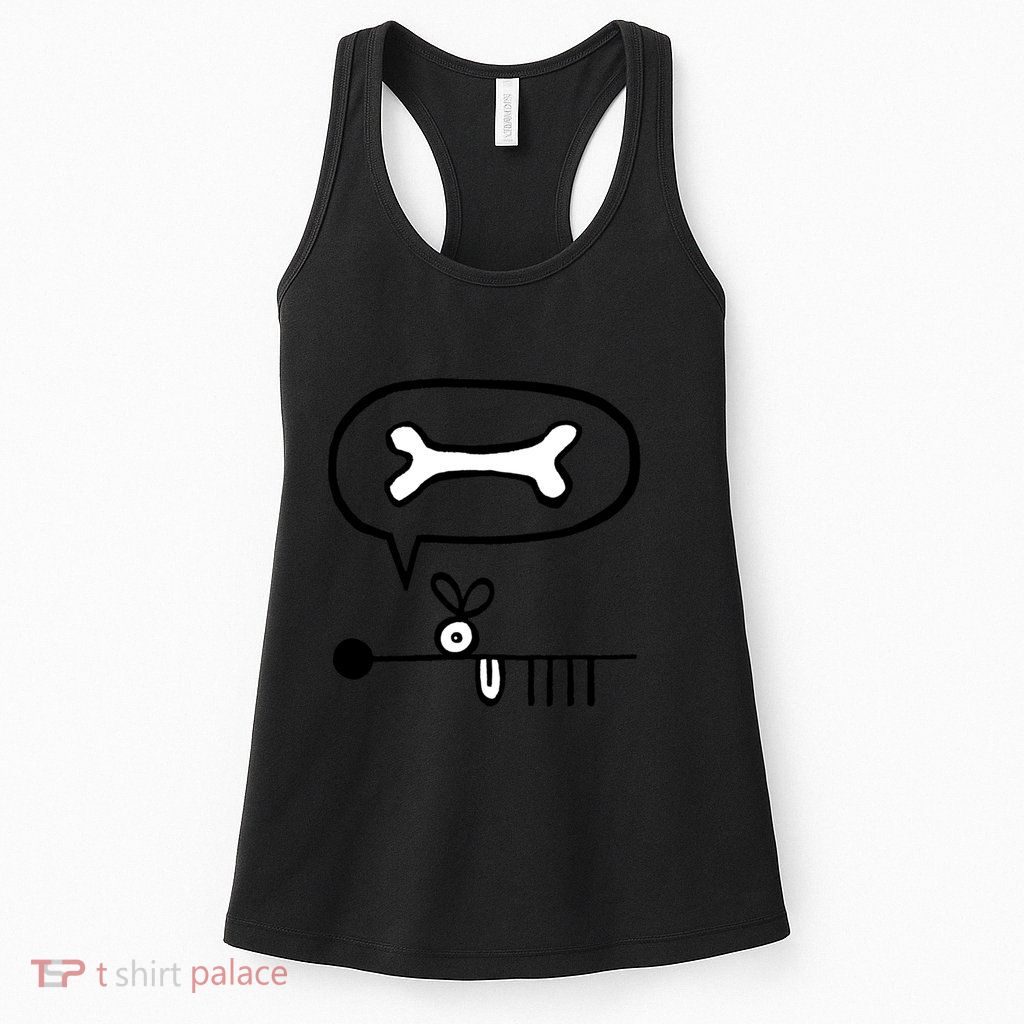 Abstract Dog Expresses Innermost Desire Womens Tank Top