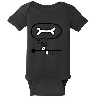 Abstract Dog Expresses Innermost Desire Baby Bodysuit