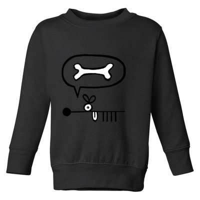 Abstract Dog Expresses Innermost Desire Toddler Sweatshirt