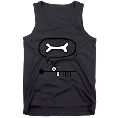 Abstract Dog Expresses Innermost Desire Tank Top