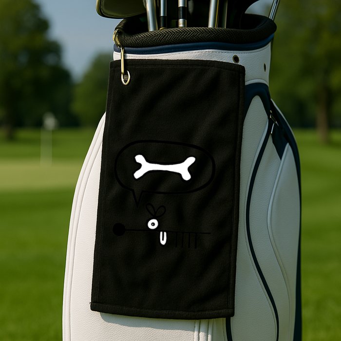 Abstract Dog Expresses Innermost Desire Golf Towel